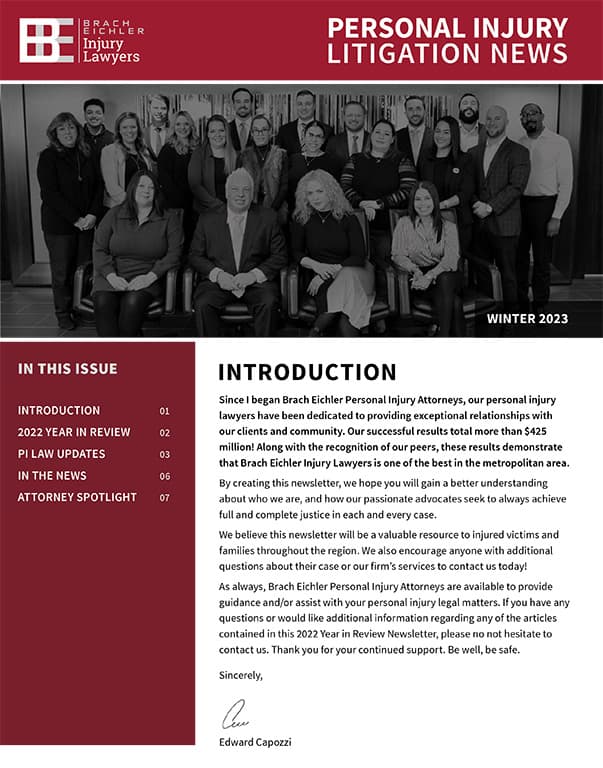Winter 2023 - Personal Injury Litigation News
