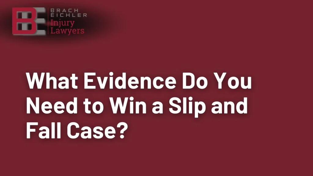What Evidence Do You Need to Win a Slip and Fall Case Image