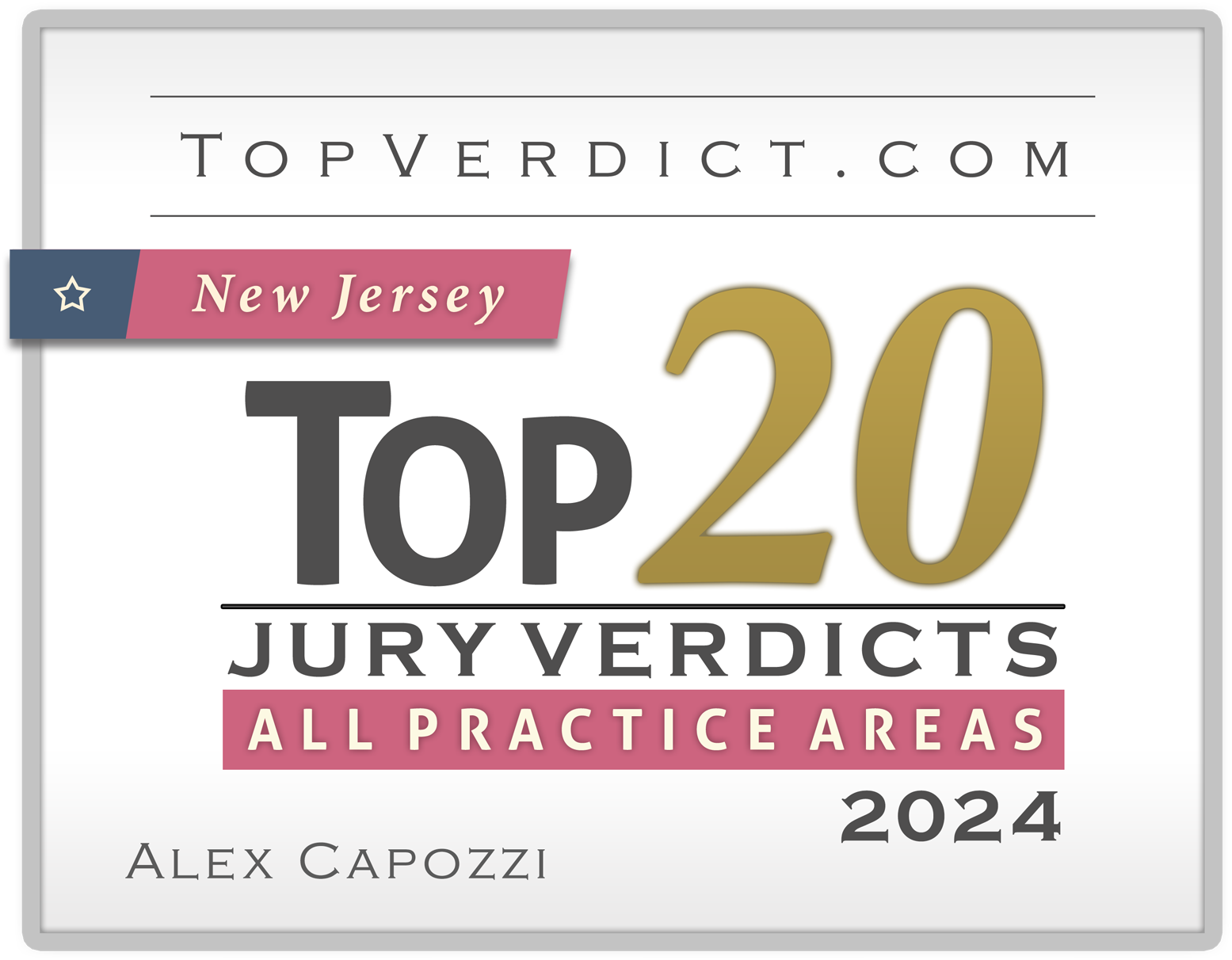 Top 20 Verdicts Alex Capozzi